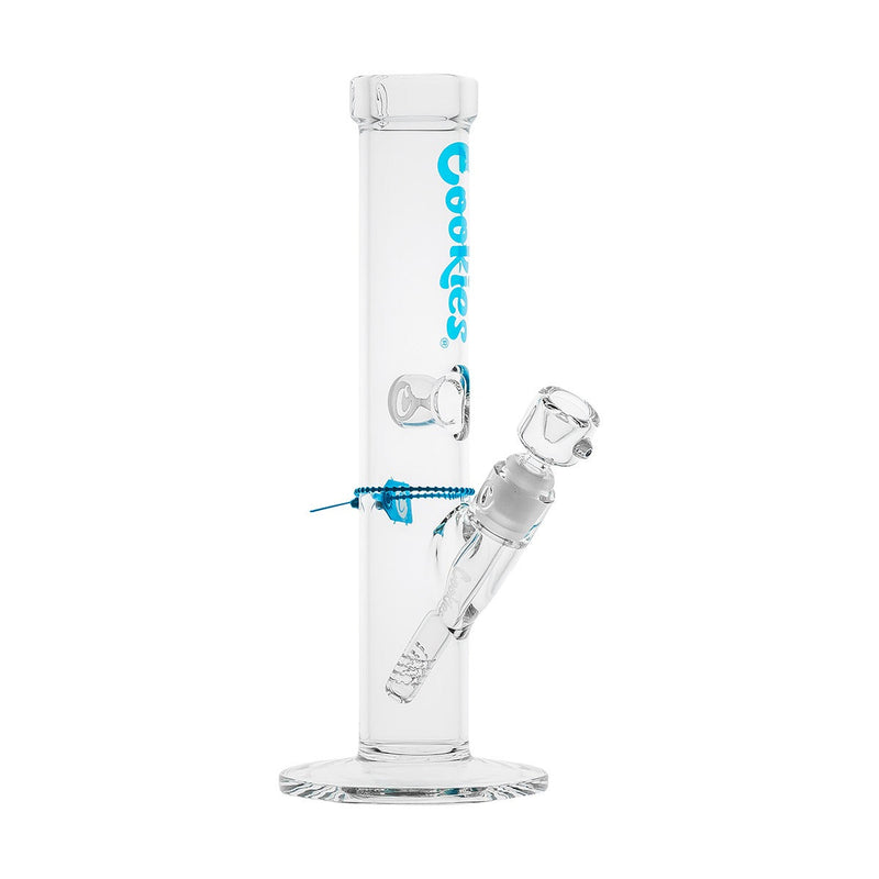 Cookies Original 13" Straight Tube Bong, 5mm + Santa Cruz Shredder Grinder