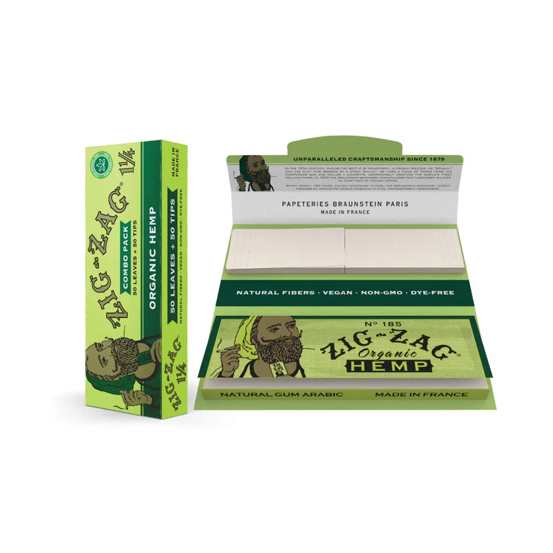 Zig-Zag Organic Hemp 1 1/4 Combo Pack (Papers + Tips) - photo 3
