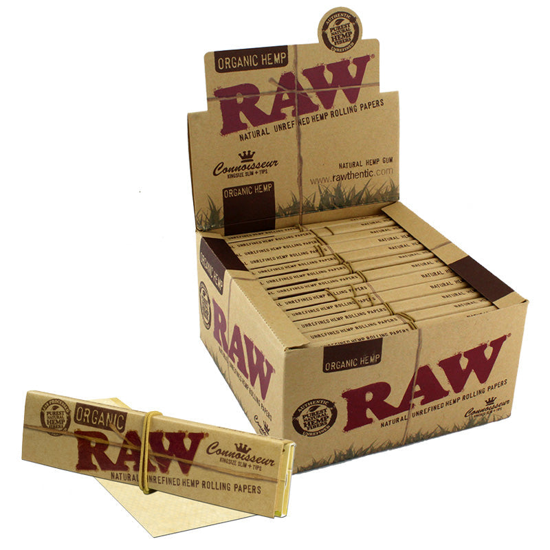 RAW Organic Connoisseur King Size Papers + Tips