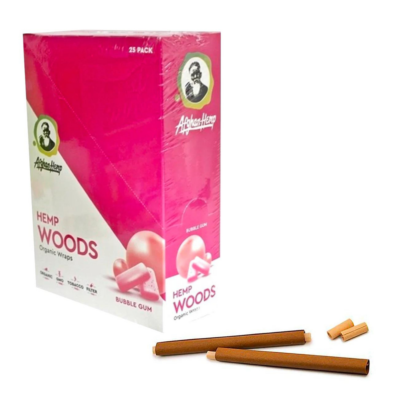Afghan Organic Hemp Woods Wraps Natural Rolling Papers