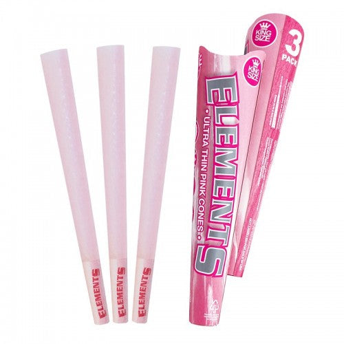 Elements Pink Cones King Size Ultra Thin