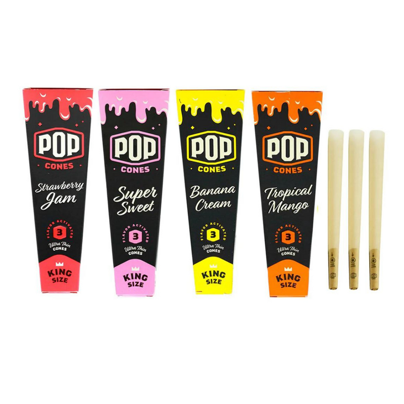 POP Delicious Flavored King Size Cones
