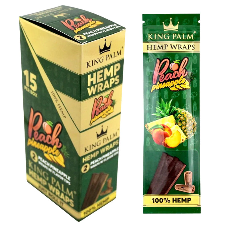 King Palm Hemp Wraps w/ Paper Tips