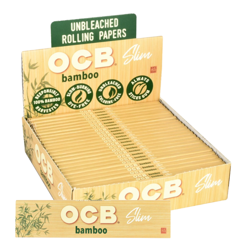 OCB Slim Bamboo Rolling Papers - Eco-Friendly & Premium Quality