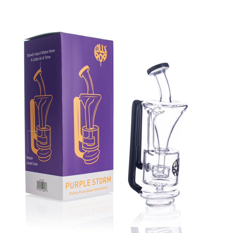 Lollipop Puffco Peak Recycler Glass Attachment