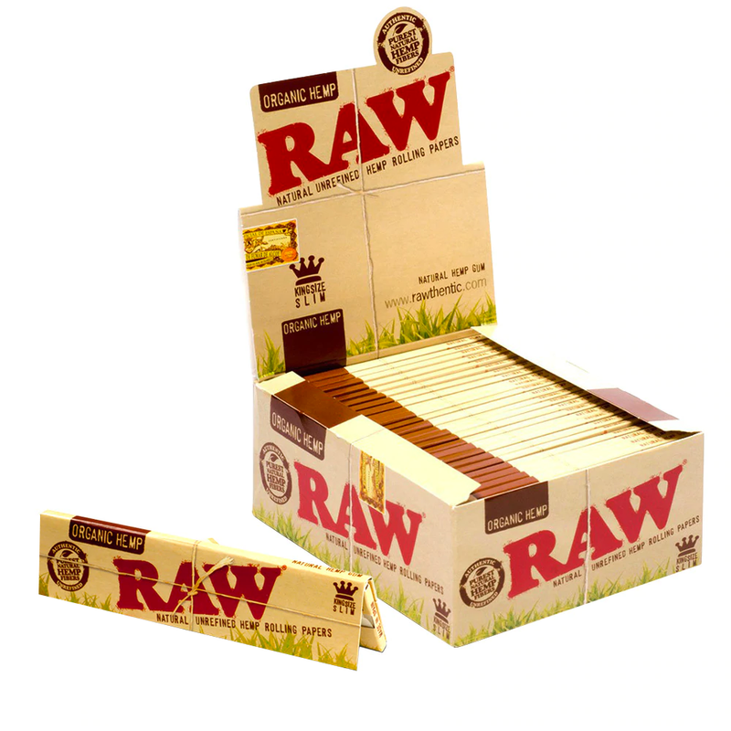 RAW Organic Hemp King Size Slim Rolling Papers