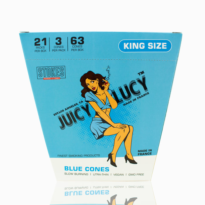 Juicy Lucy King Size Blue cones (3 per pack)