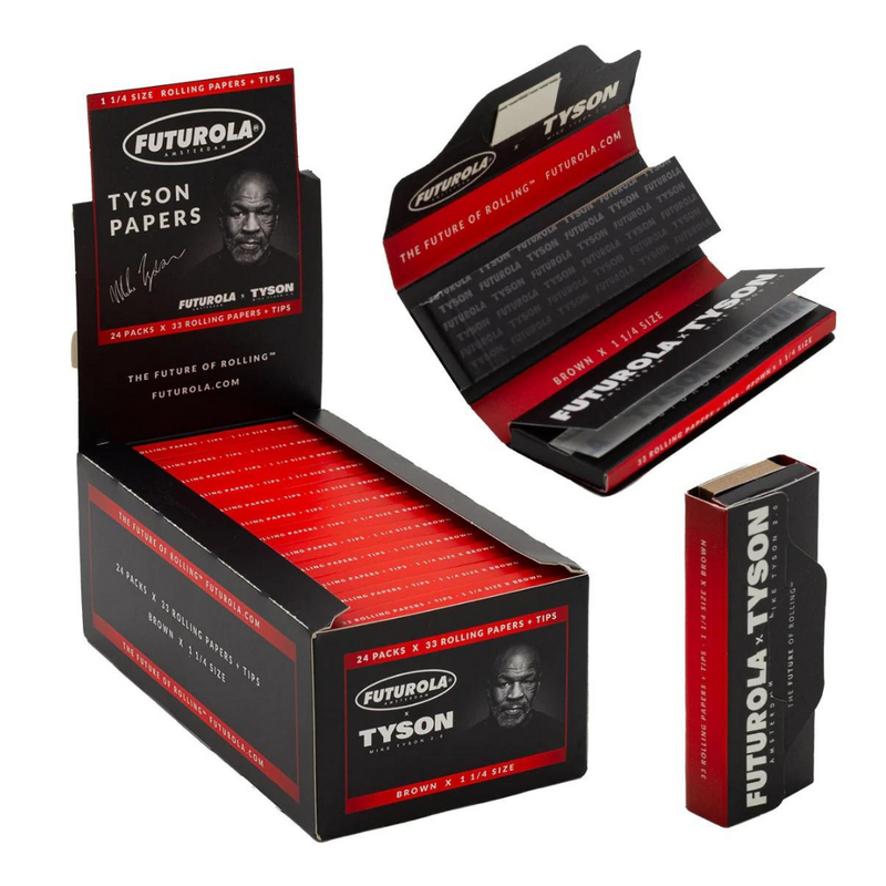 Futurola x Tyson Ranch Rolling Papers — 1 1/4 w/ Tips