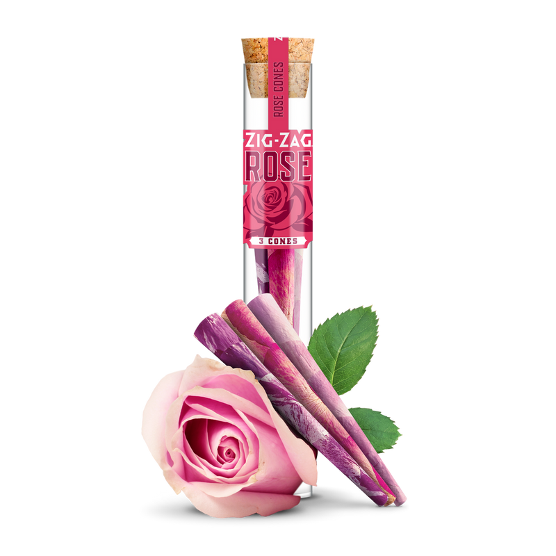 Zig-Zag® Rose Petal Pre-Rolled Cones — King Size 110mm, 8ct