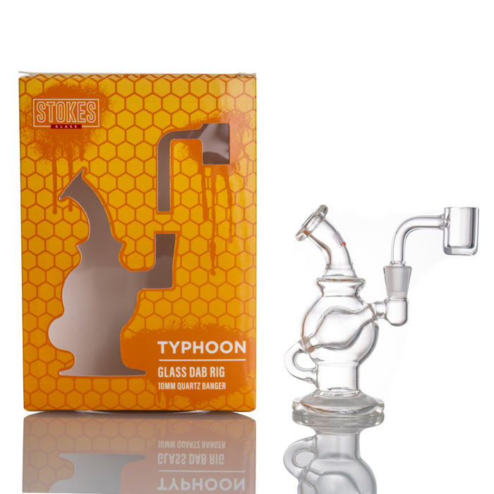 Stokes Typhoon 4.7" Glass Dab Rig — 10mm Banger