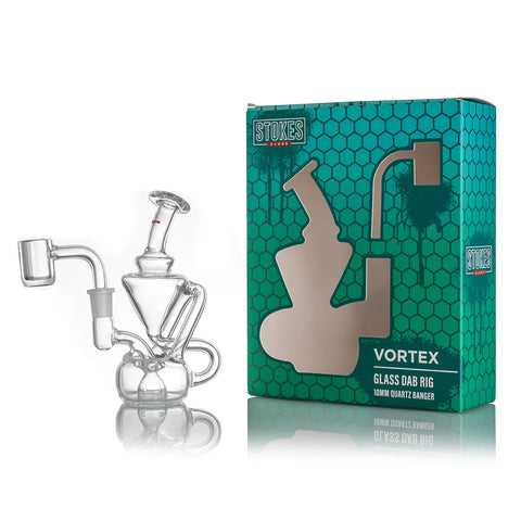 Stokes Vortex 4.8" Glass Dab Rig — 10mm Banger