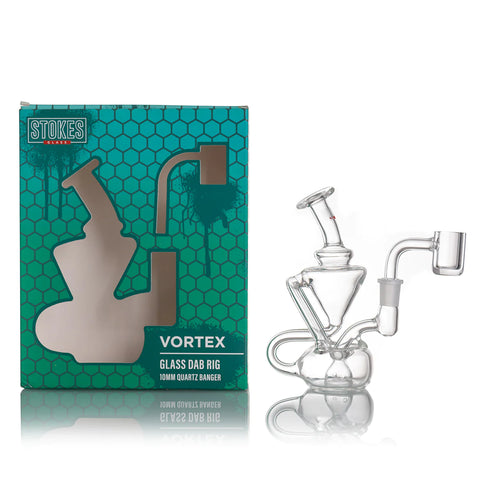 Stokes Vortex 4.8" Glass Dab Rig — 10mm Banger
