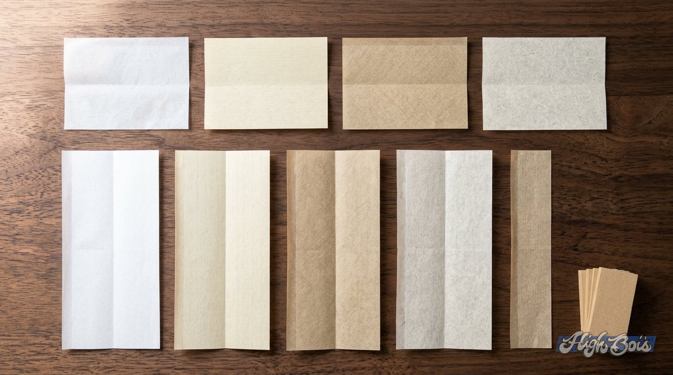 OCB Premium, Bamboo, Organic Hemp and X-Pert papers in 1¼ and slim king size