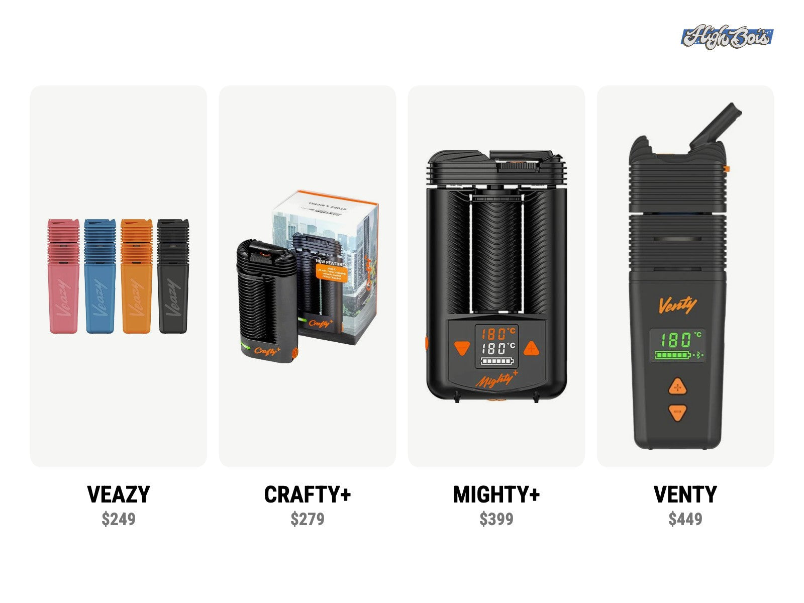 Storz & Bickel VEAZY, CRAFTY+, MIGHTY+ and VENTY