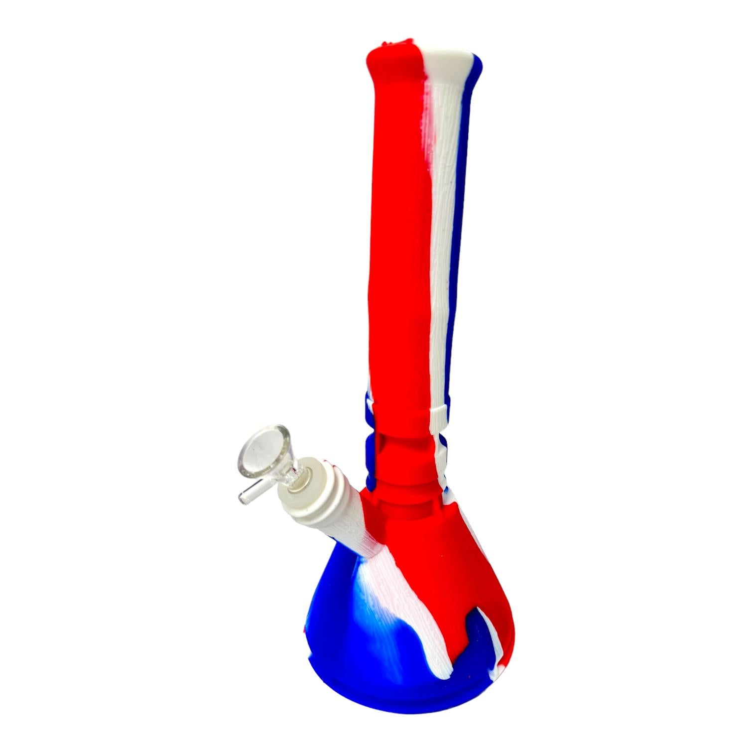 14" Silicone Beaker Bong with Dabber & Storage Jar