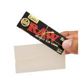 Raw Papers 1 1/4 Black - Natural, Unbleached Rolling Papers