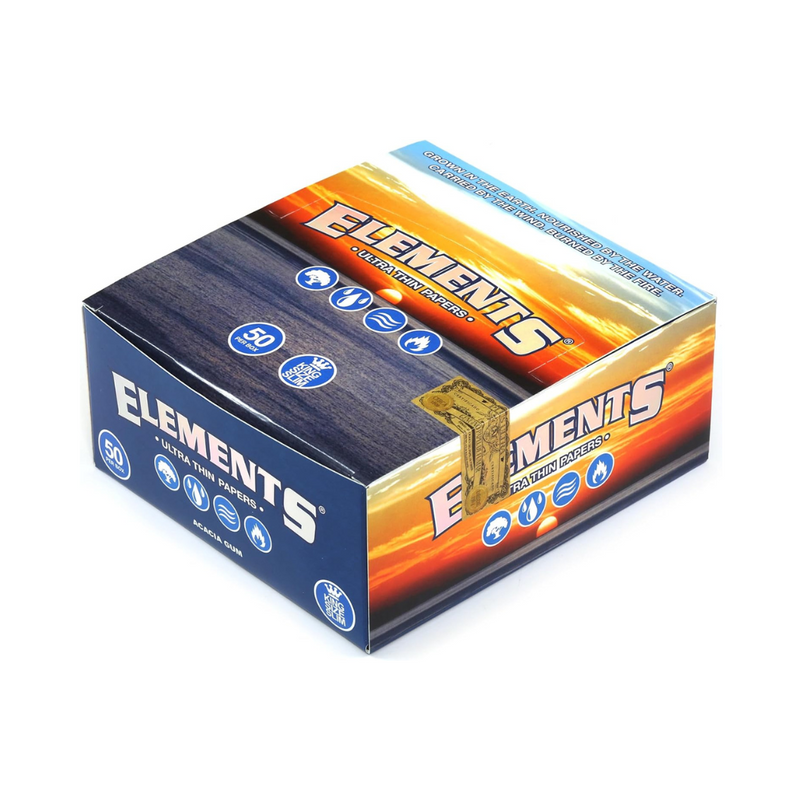 Elements King Size Rolling Papers - Premium Quality, Natural, Slow-Burning Papers
