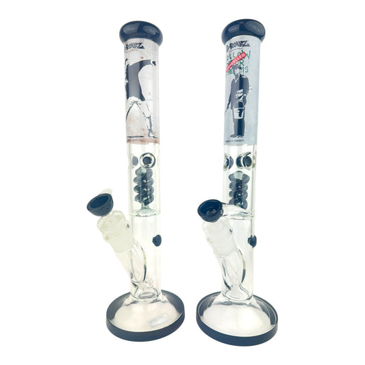 G-Rollz 18" Twist Perc Straight Tube Bong
