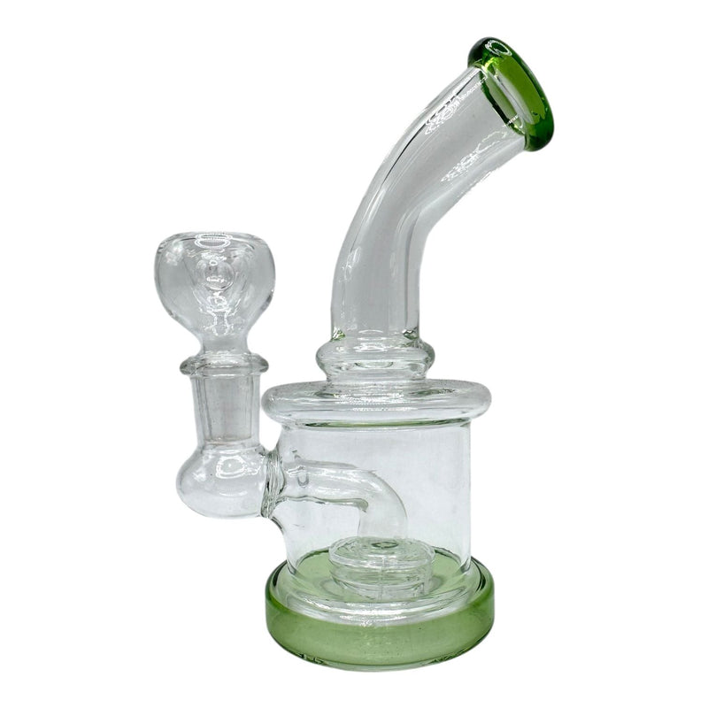 5" Mini Clear Glass Bong with Donut Perc