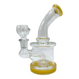 5" Mini Clear Glass Bong with Donut Perc