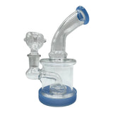 5" Mini Clear Glass Bong with Donut Perc