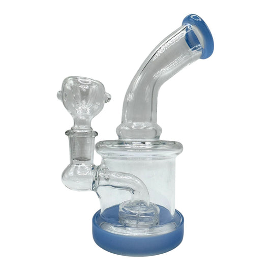 5" Mini Clear Glass Bong with Donut Perc