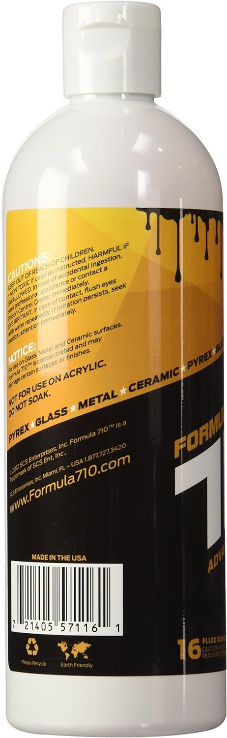 710 Cleaner 12 oz - Premium Concentrated Formula for Spotless Glass and Accessories