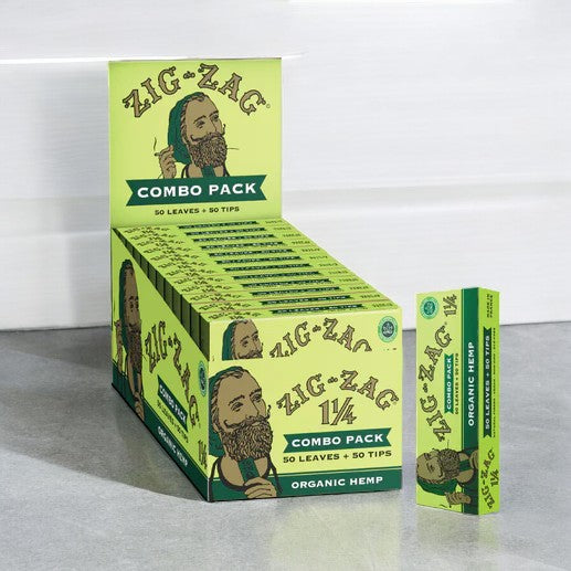 Zig-Zag Organic Hemp 1 1/4 Combo Pack (Papers + Tips) - photo 2