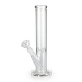 Clear Glass Straight Tube Bong, 5mm Thick