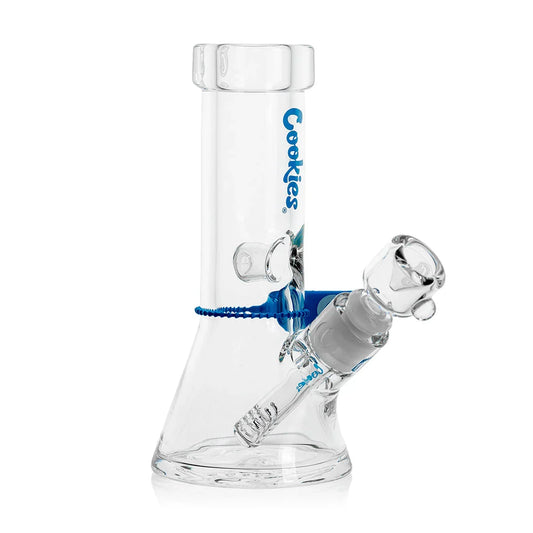 Cookies Mighty Mini Clear Glass Bong + Santa Cruz Shredder Grinder
