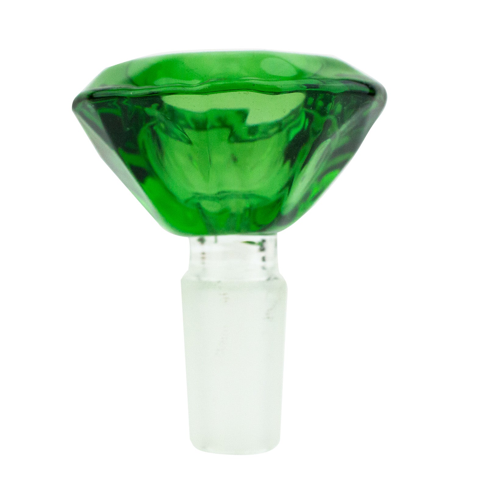 Diamond Glass Bowl Piece, 14mm Male