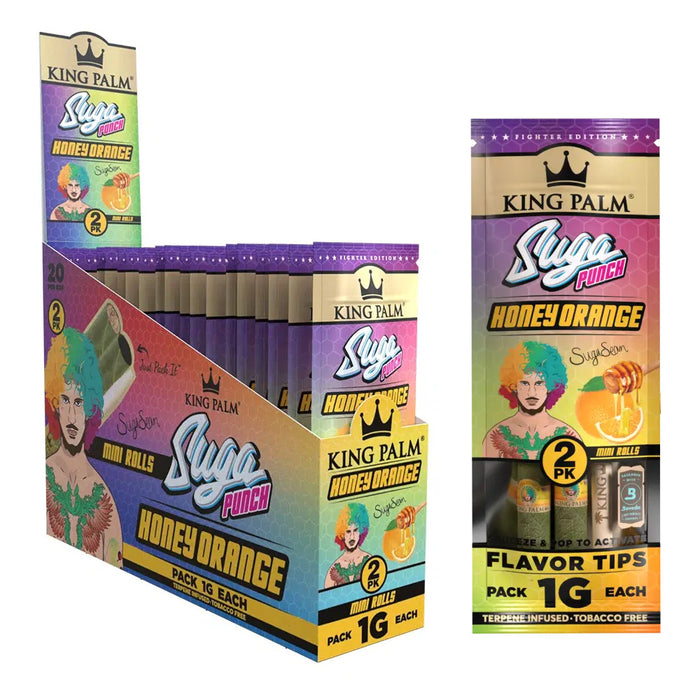 King Palm 2 Mini Rolls Terpene Infused 1G