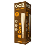 OCB Virgin Unbleached 1 1/4 Cones - Box (100 Cones)