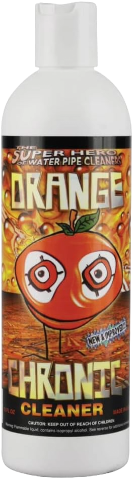 Orange Chronic Glass Cleaner 12 oz - Premium Glass Cleaning Solution for Crystal Clear Shine