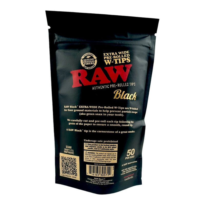 RAW Black Wide Pre-Rolled Tips - photo 2
