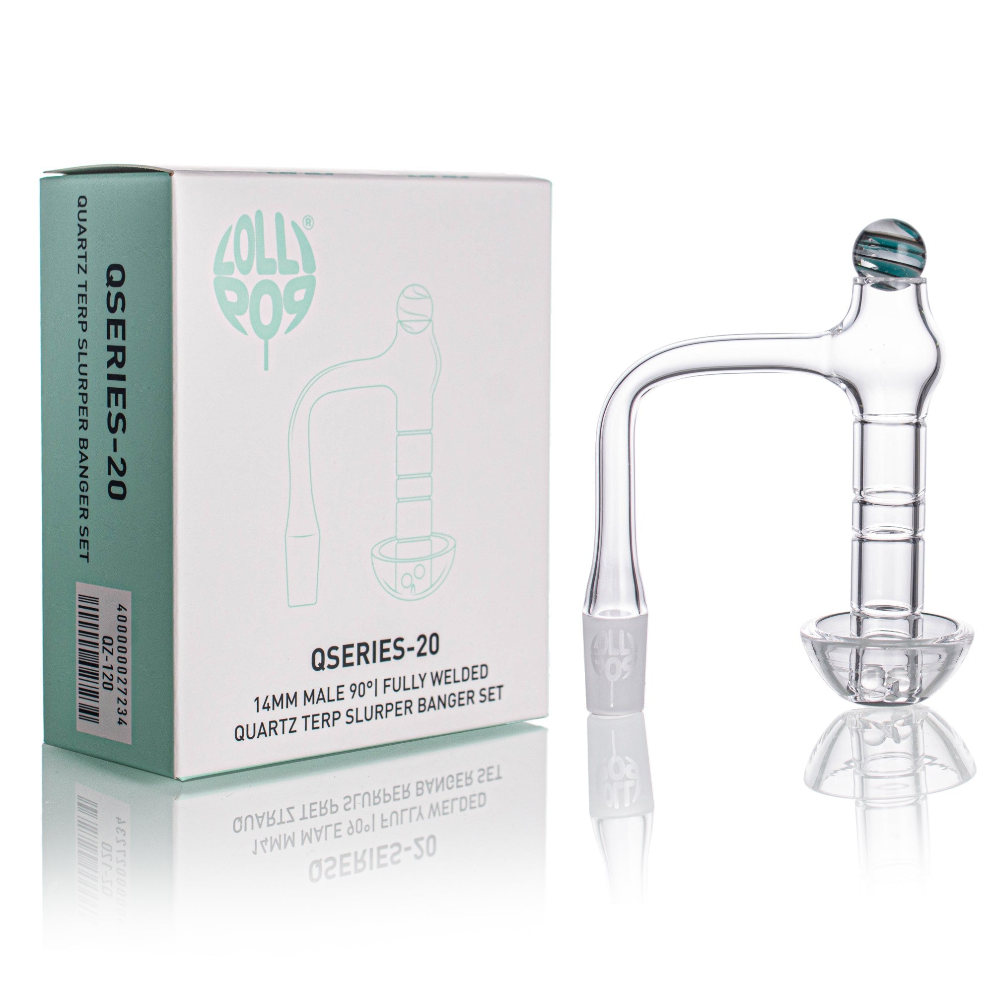 Lollipop QSeries 20 Terp Slurper Banger Set, 14mm 90°