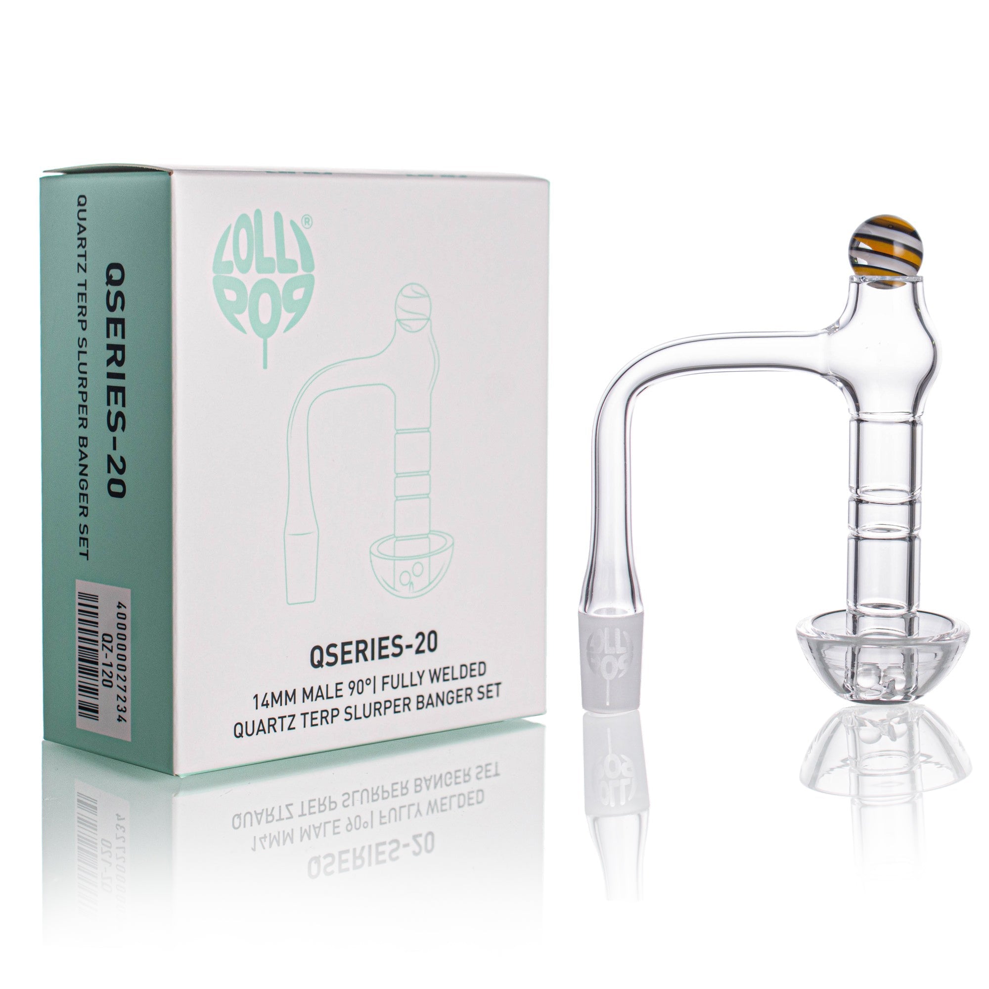 Lollipop QSeries 20 Terp Slurper Banger Set, 14mm 90°