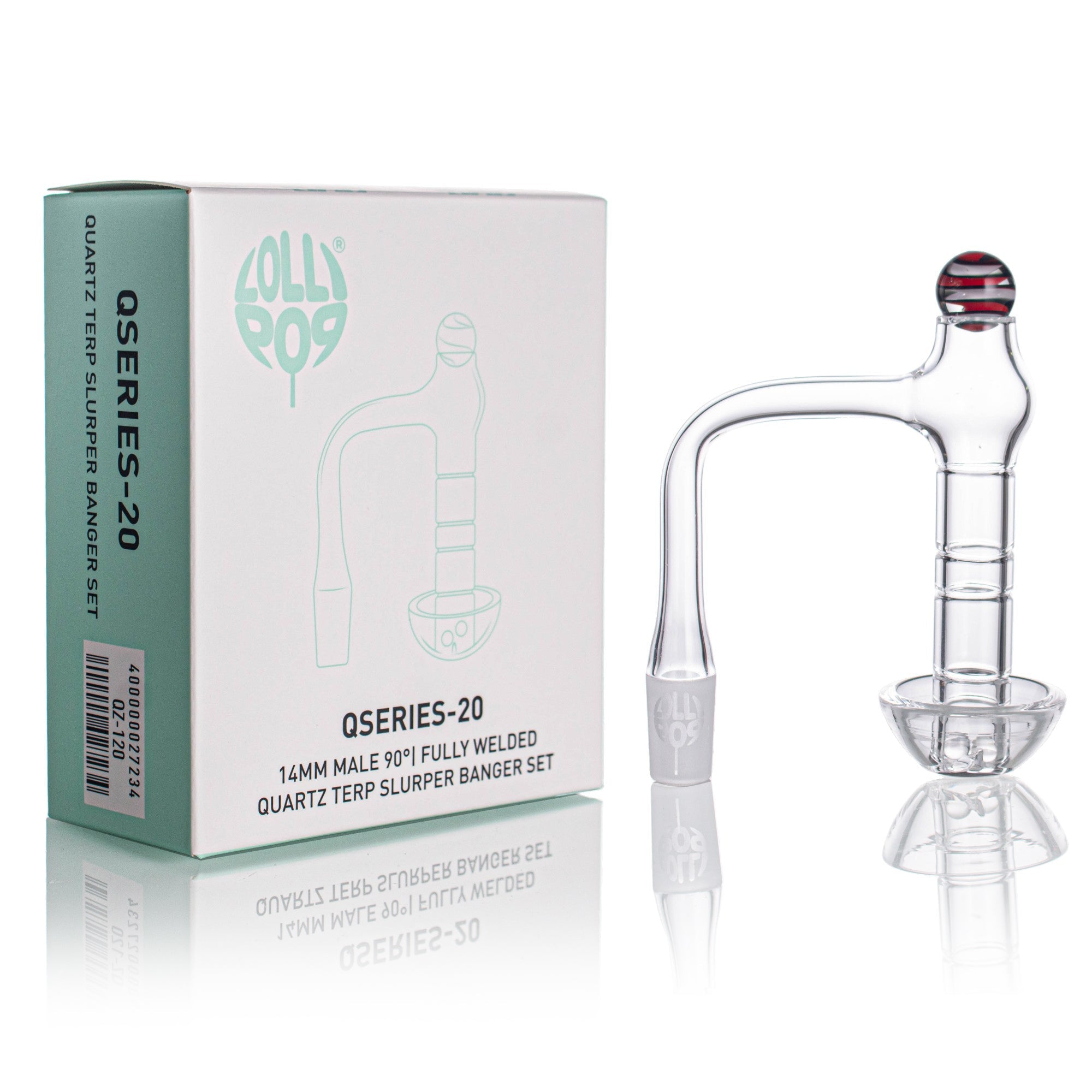 Lollipop QSeries 20 Terp Slurper Banger Set, 14mm 90°
