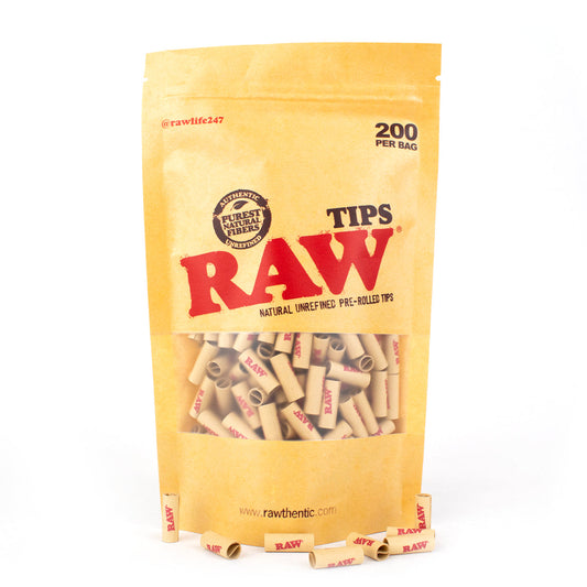 RAW Pre-Rolled Tips - Bag of 200 Tips