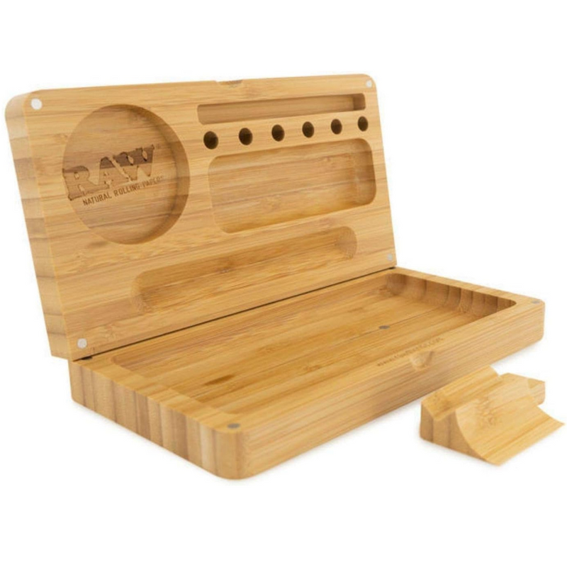 Raw Bamboo Magnetic Rolling Tray