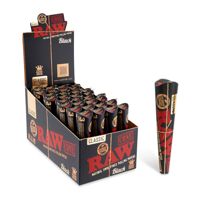 RAW Black Cone King Size (3 per pack)