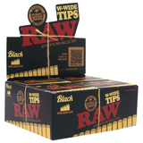 RAW Black Wide Pre-Rolled Tips