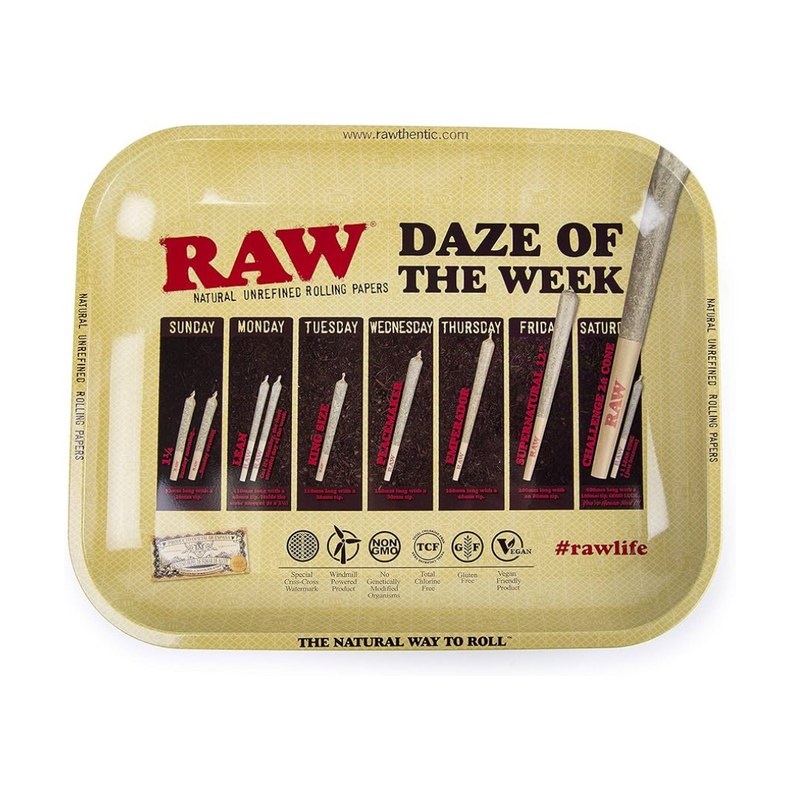 Raw Daze Of The Week Rolling Tray