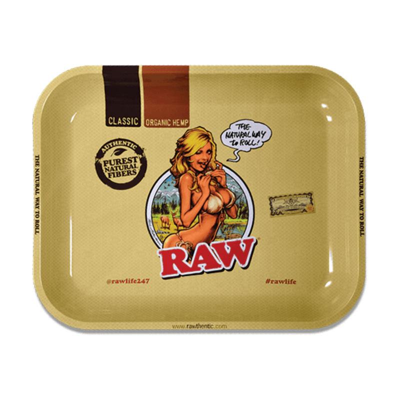 Raw Girl Rolling Tray