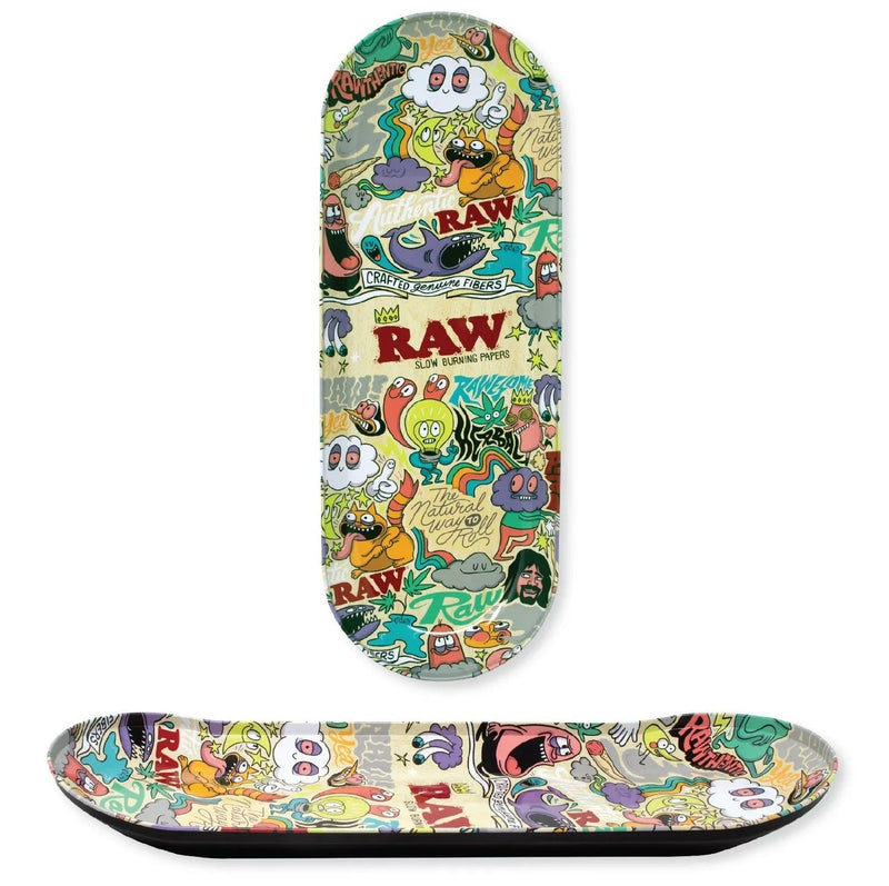 RAW Skate Deck Rolling Tray (17" x 6")