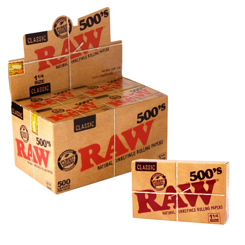 RAW Classic 500s 1 1/4 Rolling Papers