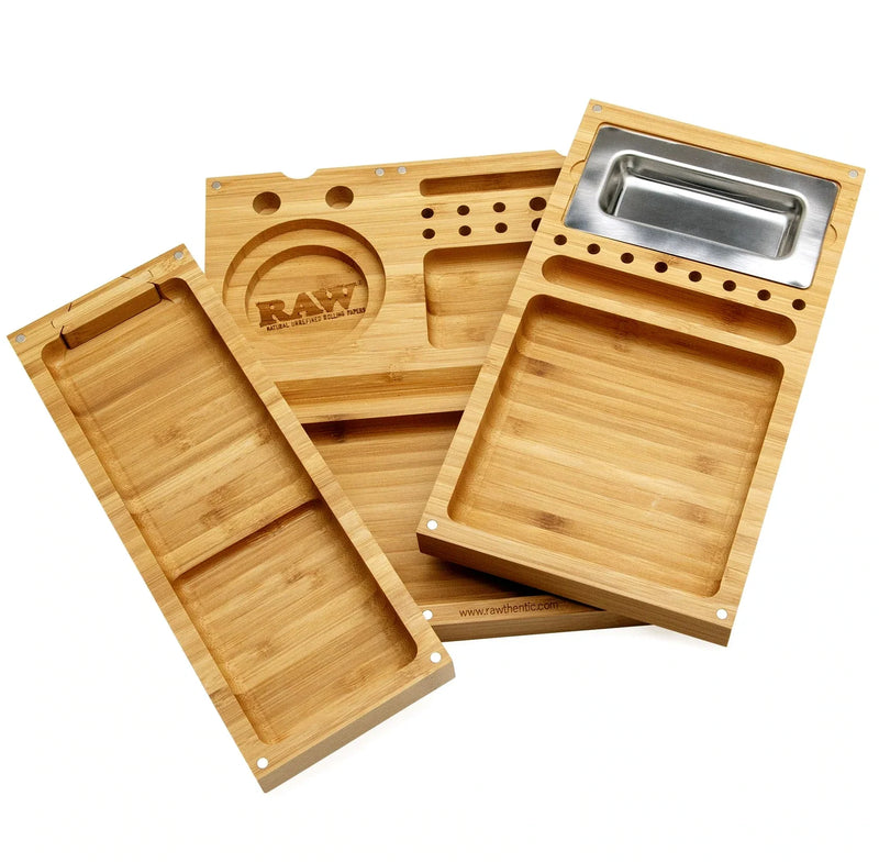 RAW Triple Flip Bamboo Rolling Tray