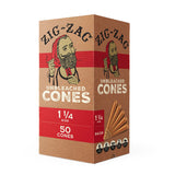 Zig-Zag Unbleached 1 1/4 Cones - Box (50 Cones)
