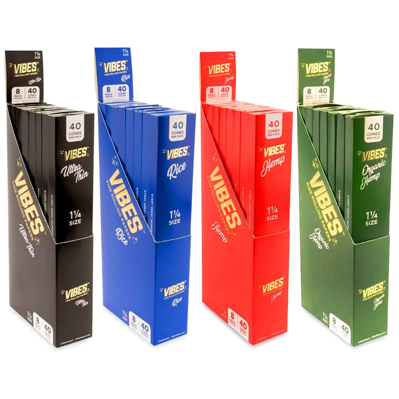Vibes Paper 1 1/4 Cones 40 Packs