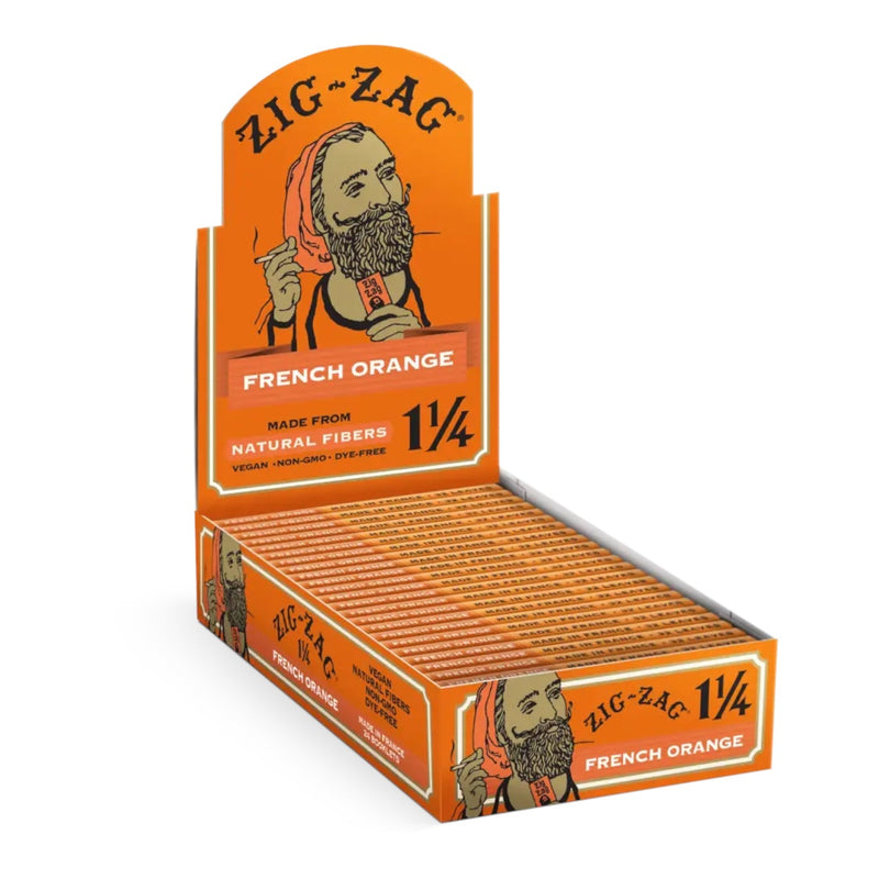 Zig-Zag French Orange 1 1/4 Rolling Papers